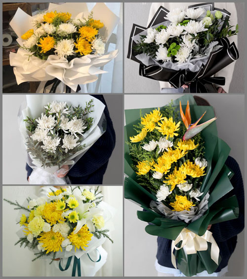 山东青岛平度市店子镇淄阳张家村白事花束代送